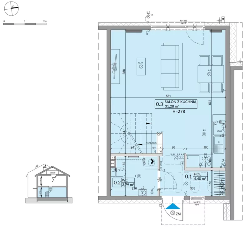 Dom 77,99 m², oferta nr 40B, Osiedle Słoneczne - etap 4, Sulejówek, ul. Szklarniowa