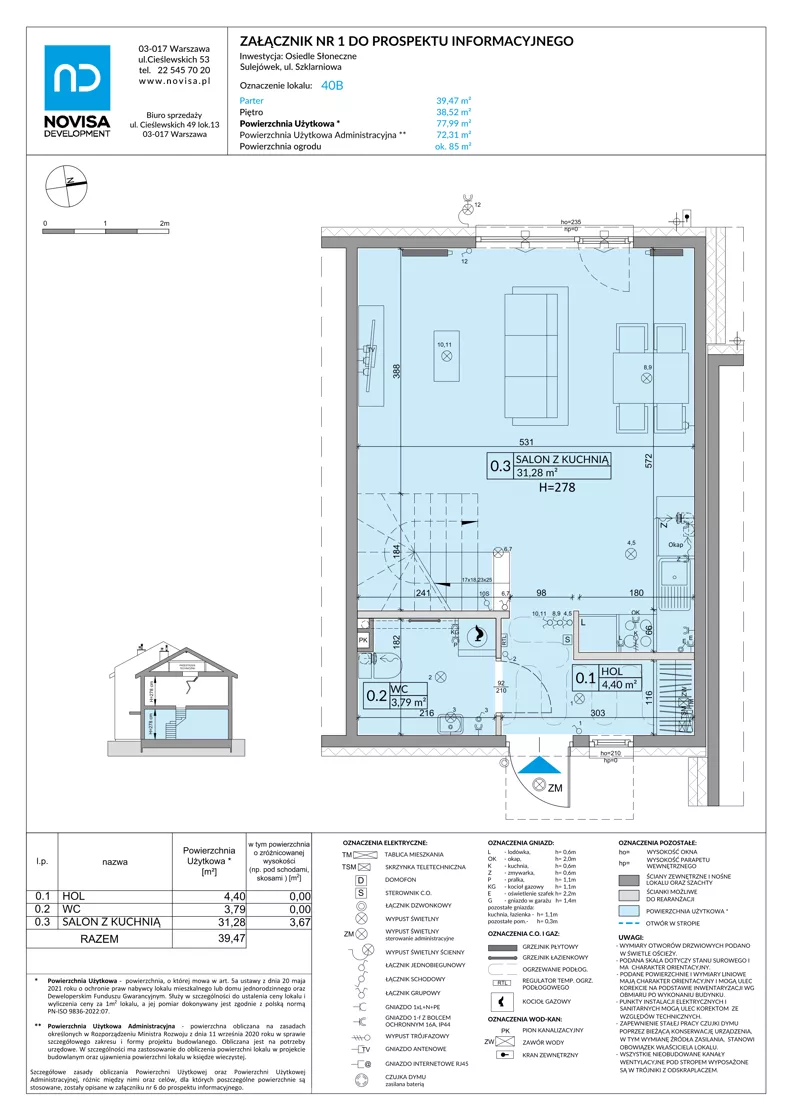 Dom 77,99 m², oferta nr 40B, Osiedle Słoneczne - etap 4, Sulejówek, ul. Szklarniowa