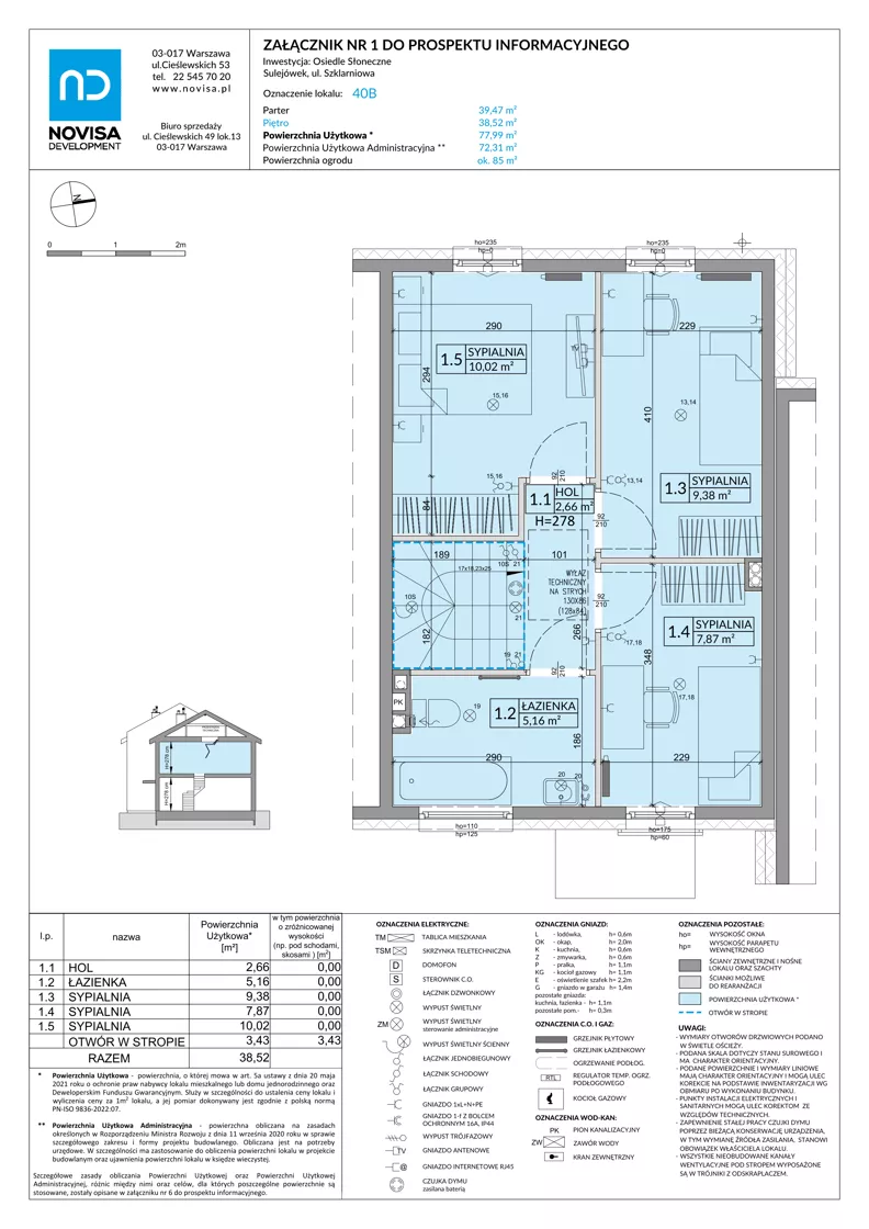 Dom 77,99 m², oferta nr 40B, Osiedle Słoneczne - etap 4, Sulejówek, ul. Szklarniowa