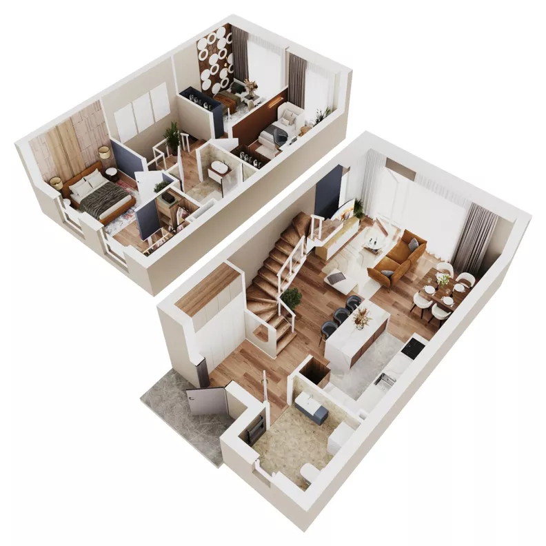 4 pokoje, mieszkanie 82,75 m², parter, oferta nr 53A, Domy na Witosa - etap 2A, Radzymin, ul. Wincentego Witosa