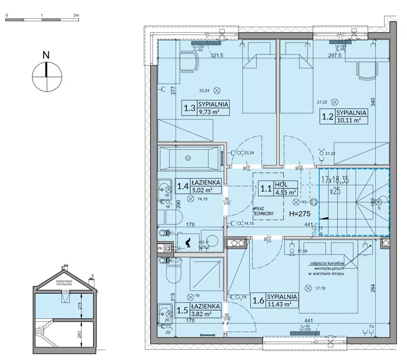 Dom 94,50 m², oferta nr 168A, Arkady Walendów, Walendów, ul. Brzozowa