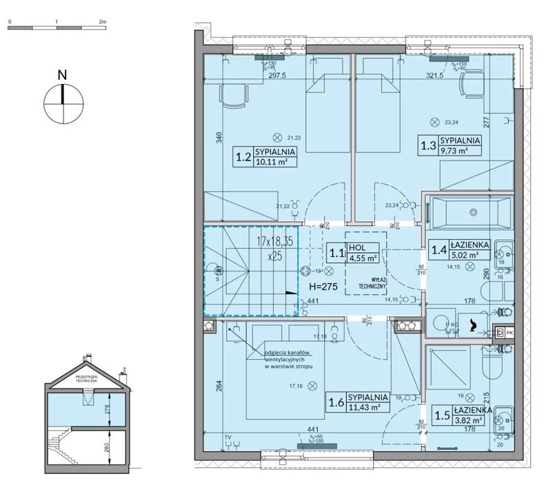 Dom 94,50 m², oferta nr 174B, Arkady Walendów etap 4-5, Walendów, ul. Brzozowa