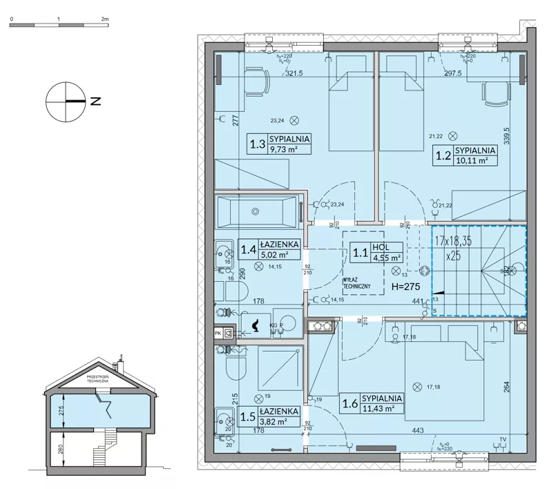 Dom 94,50 m², oferta nr 165A, Arkady Walendów, Walendów, ul. Brzozowa
