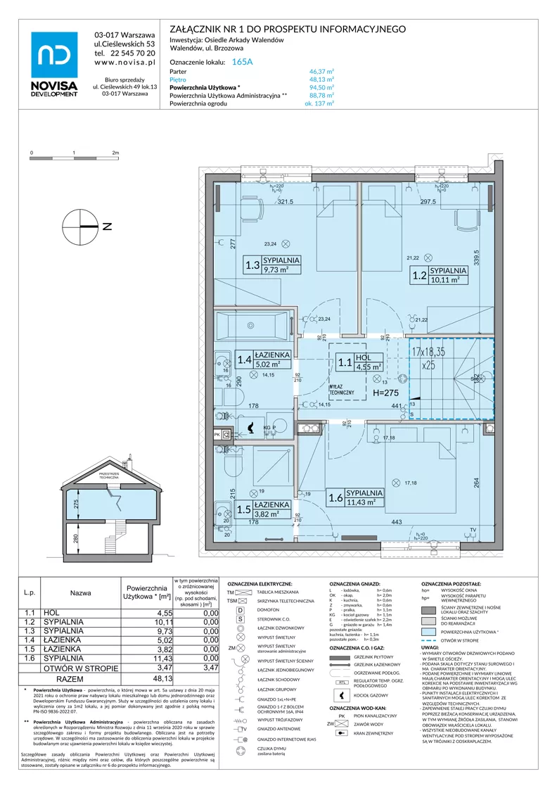 Dom 94,50 m², oferta nr 165A, Arkady Walendów, Walendów, ul. Brzozowa