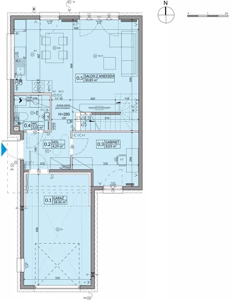 Dom 114,25 m², oferta nr 181A, Arkady Walendów, Walendów, ul. Brzozowa