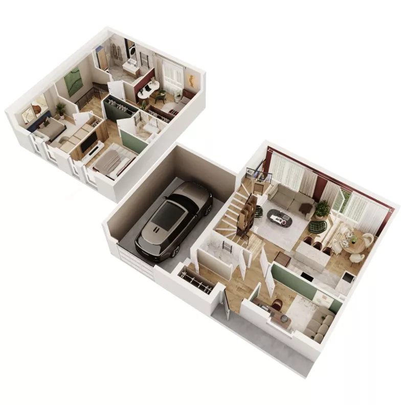 Dom 123,15 m², oferta nr 88B, Nova Magdalenka 7, Słomin, ul. Janczewicka