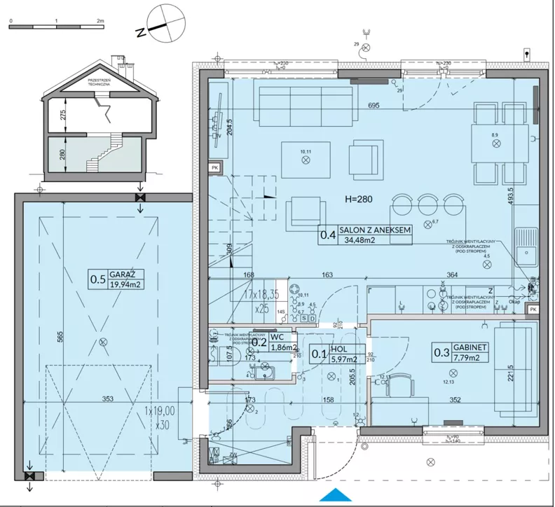 Dom 123,15 m², oferta nr 88B, Nova Magdalenka 7, Słomin, ul. Janczewicka