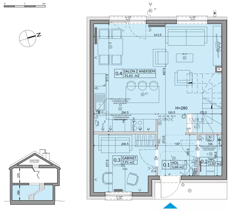 Dom 92,39 m², oferta nr 89B, Nova Magdalenka 7, Słomin, ul. Janczewicka