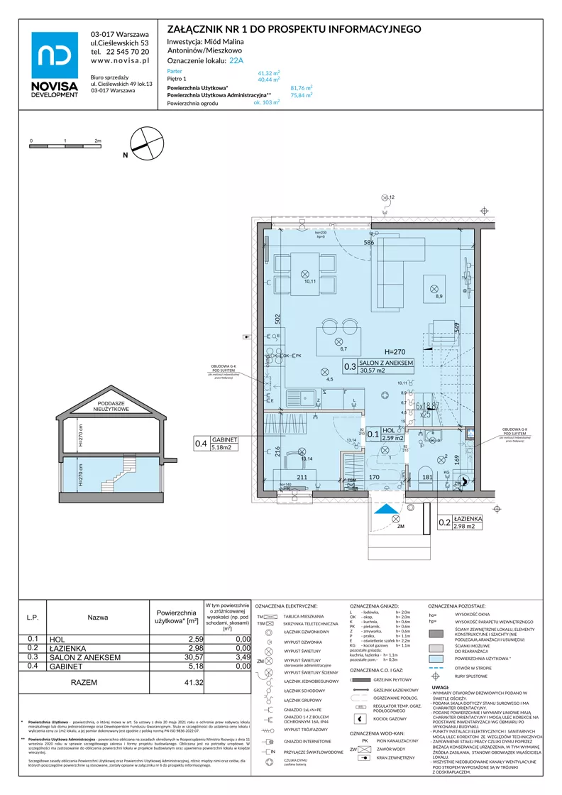 Dom 81,76 m², oferta nr 22A, Miód Malina, Antoninów, ul. Malinowa