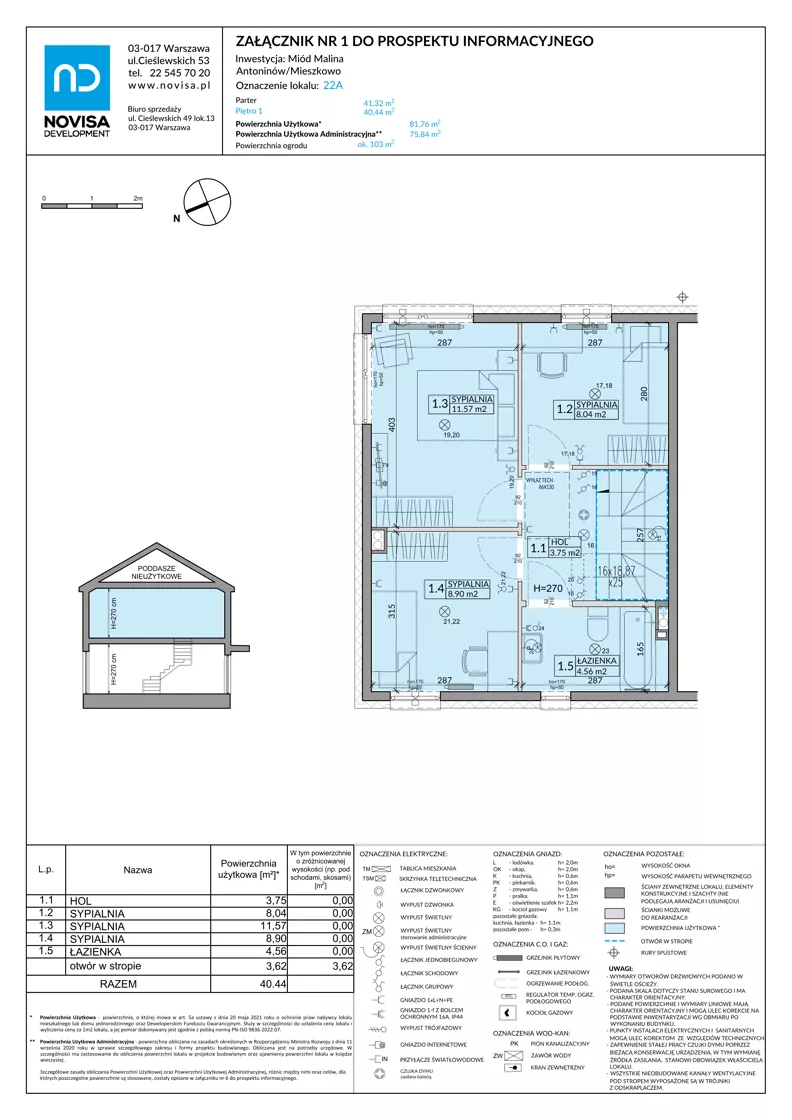 Dom 81,76 m², oferta nr 22A, Miód Malina, Antoninów, ul. Malinowa