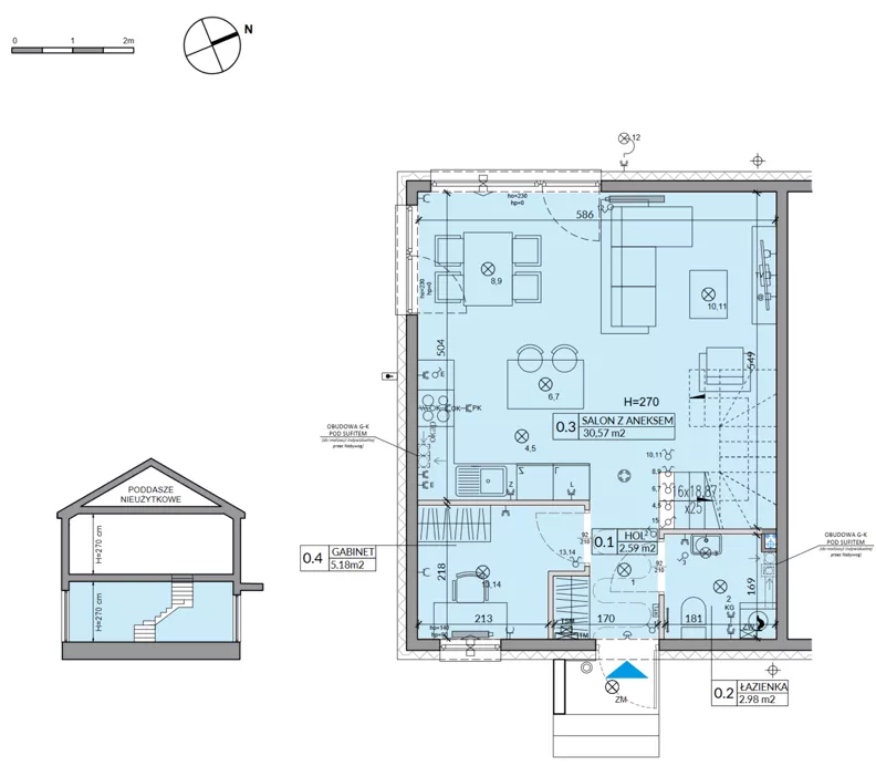 Dom 81,76 m², oferta nr 23A, Miód Malina, Antoninów, ul. Malinowa