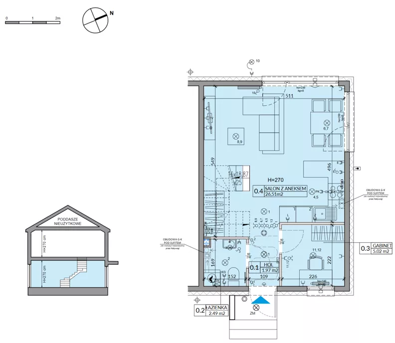 Dom 71,11 m², oferta nr 23B, Miód Malina, Antoninów, ul. Malinowa