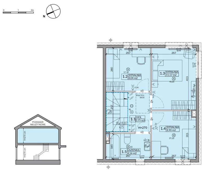 Dom 81,76 m², oferta nr 24B, Miód Malina, Antoninów, ul. Malinowa