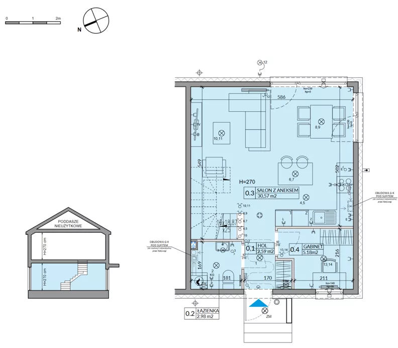 Dom 81,76 m², oferta nr 24B, Miód Malina, Antoninów, ul. Malinowa