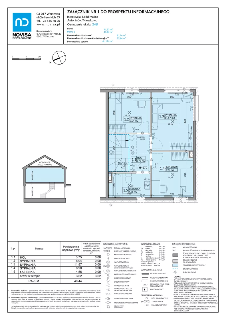 Dom 81,76 m², oferta nr 24B, Miód Malina, Antoninów, ul. Malinowa