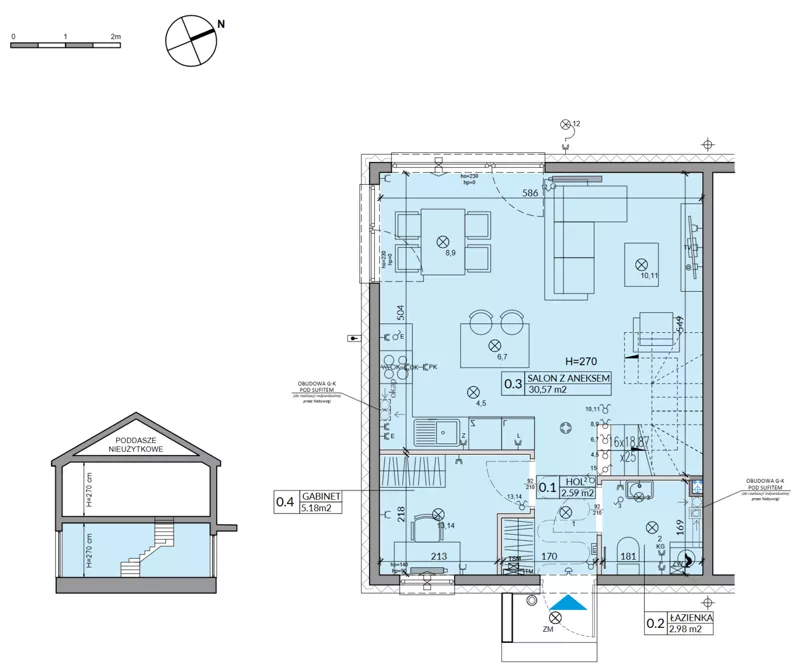 Dom 81,76 m², oferta nr 25A, Miód Malina, Antoninów, ul. Malinowa