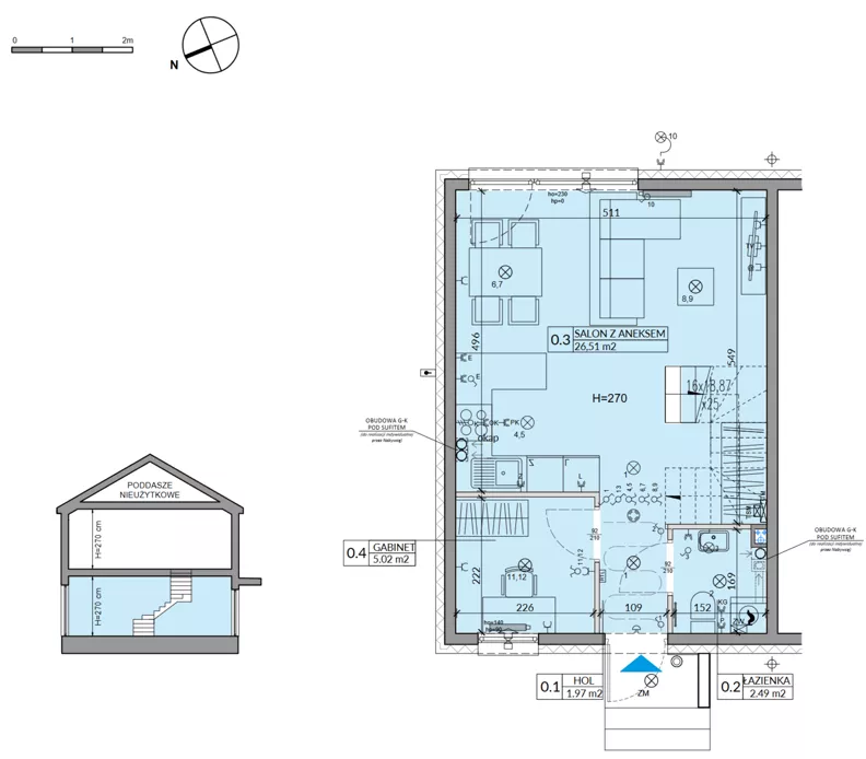 Dom 71,11 m², oferta nr 26A, Miód Malina, Antoninów, ul. Malinowa