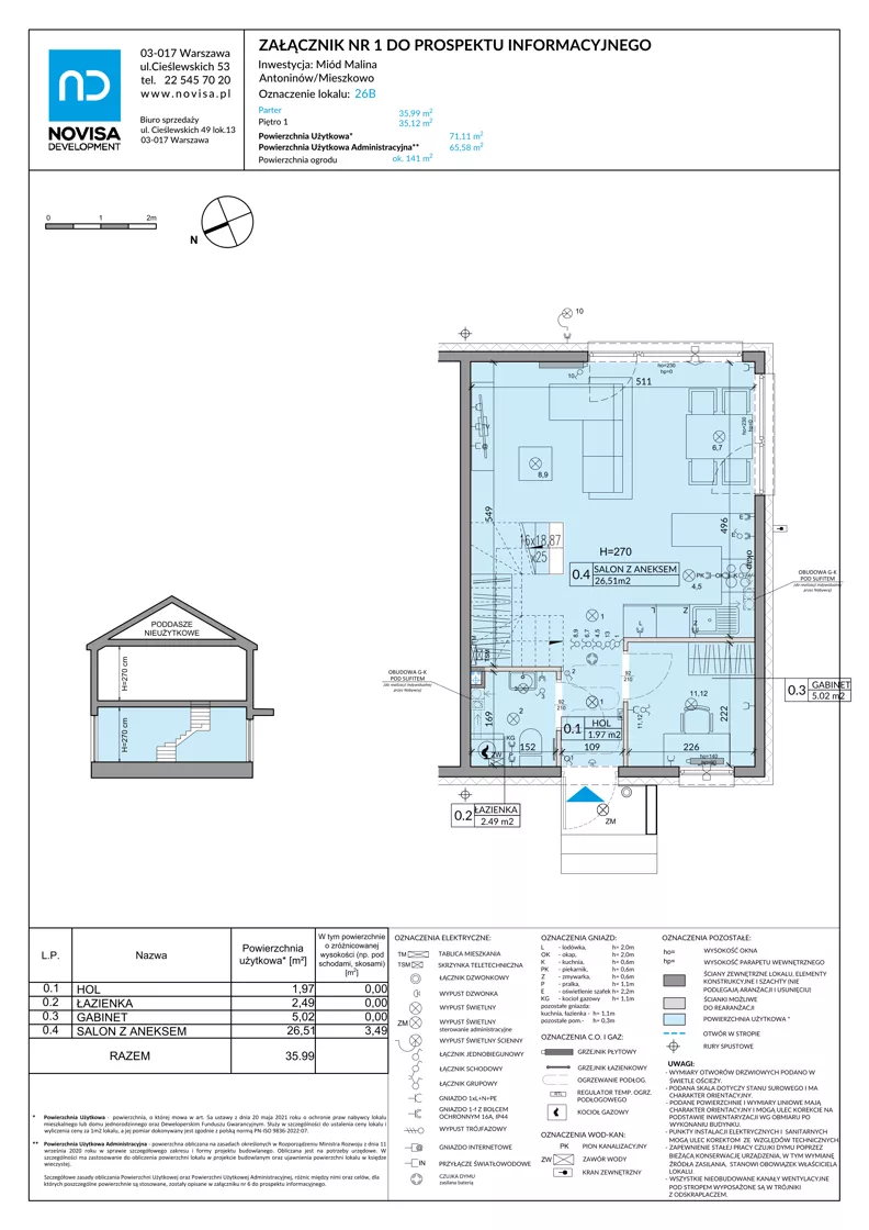 Dom 71,11 m², oferta nr 26B, Miód Malina, Antoninów, ul. Malinowa