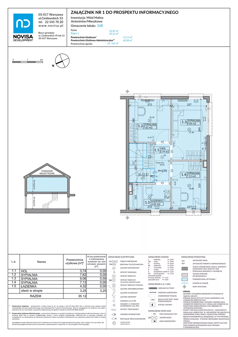 Dom 71,11 m², oferta nr 26B, Miód Malina, Antoninów, ul. Malinowa