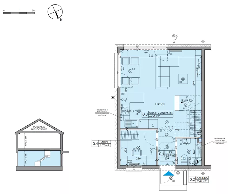 Dom 71,11 m², oferta nr 27A, Miód Malina, Antoninów, ul. Malinowa