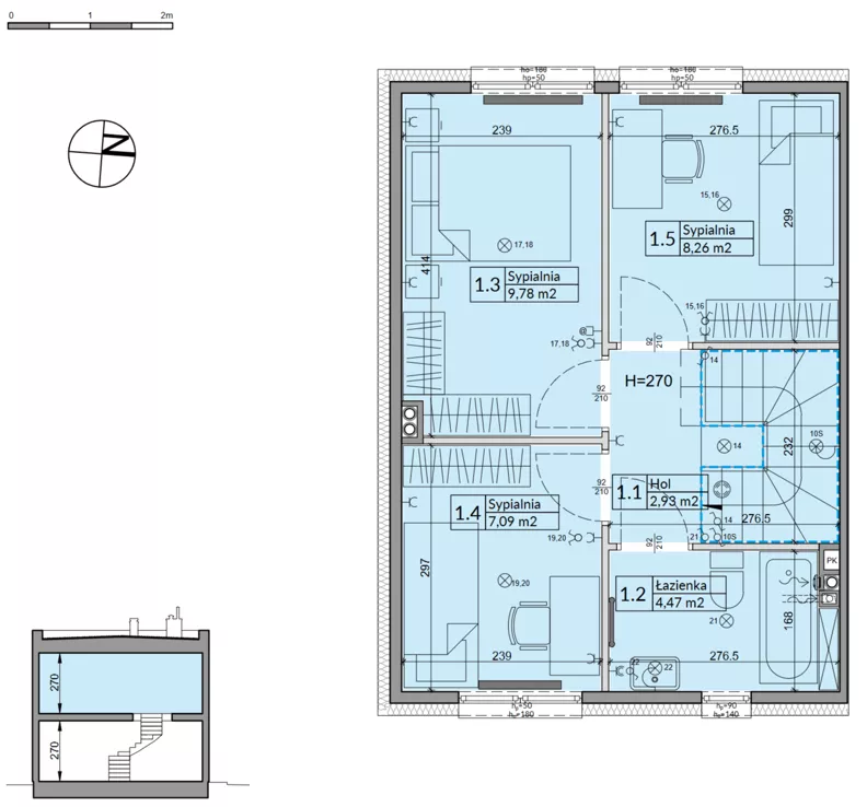 Dom 72,70 m², oferta nr 35A, Osiedle Stokrotki, Boryszew, ul. Nadziei