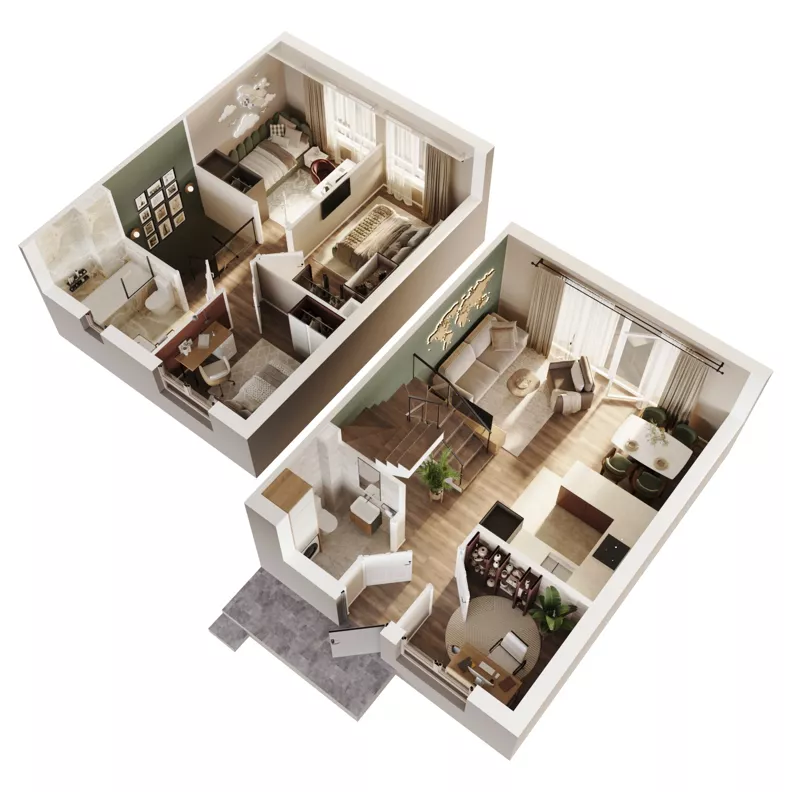 Dom 72,70 m², oferta nr 42B, Osiedle Stokrotki, Boryszew, ul. Nadziei