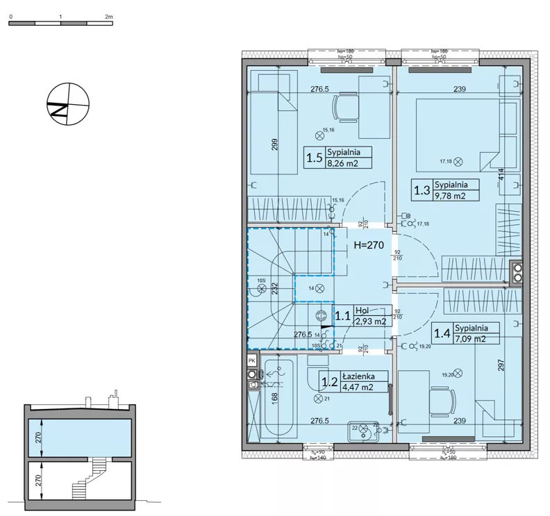 Dom 72,70 m², oferta nr 42B, Osiedle Stokrotki, Boryszew, ul. Nadziei
