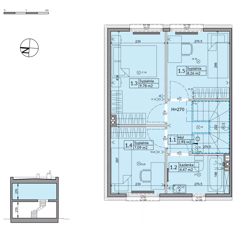 Dom 72,70 m², oferta nr 43A, Osiedle Stokrotki, Boryszew, ul. Nadziei