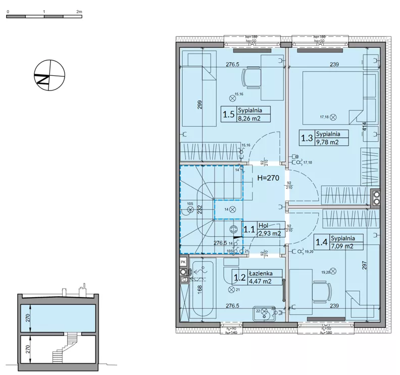 Dom 72,70 m², oferta nr 44B, Osiedle Stokrotki, Boryszew, ul. Nadziei