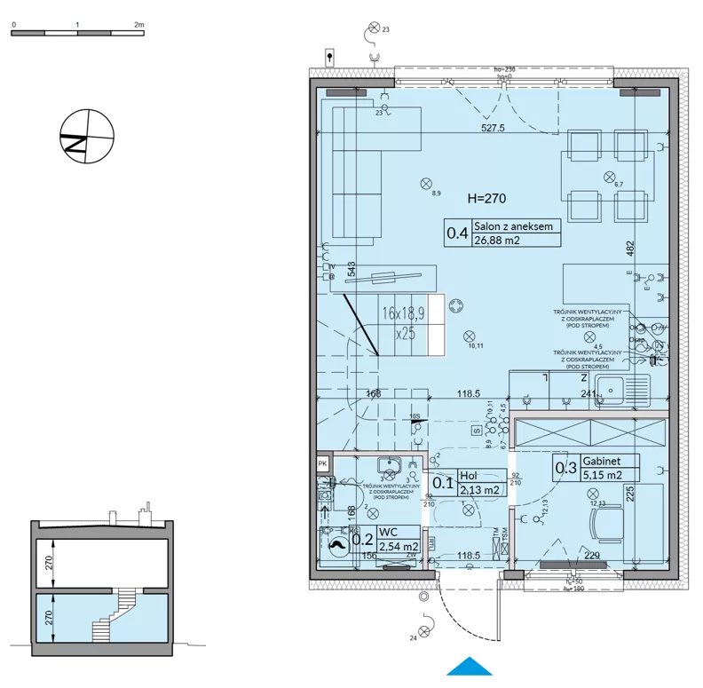 Dom 72,70 m², oferta nr 44B, Osiedle Stokrotki, Boryszew, ul. Nadziei