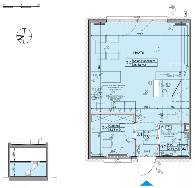 Dom 72,70 m², oferta nr 45A, Osiedle Stokrotki, Boryszew, ul. Nadziei