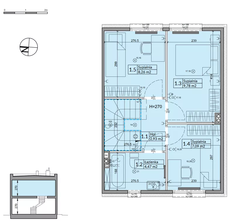 Dom 72,70 m², oferta nr 46B, Osiedle Stokrotki, Boryszew, ul. Nadziei