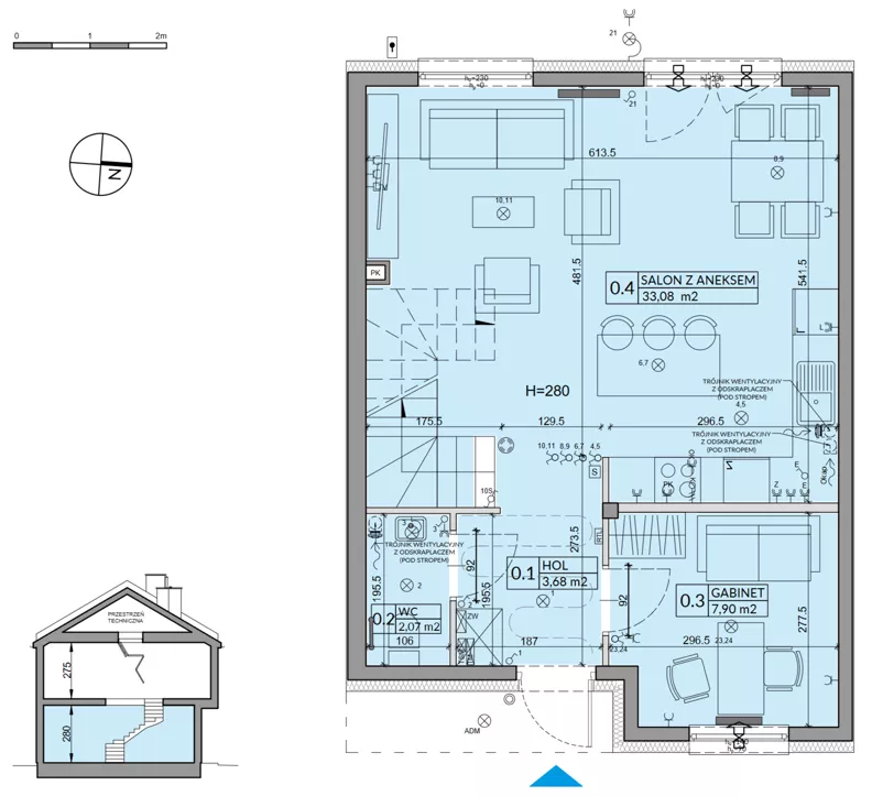 Dom 95,22 m², oferta nr 5B, Osiedle Pod Dębem, Boryszew, ul. Nadziei