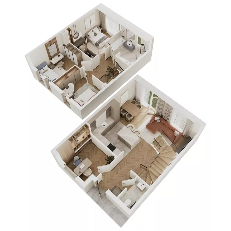 Dom 95,22 m², oferta nr 8A, Osiedle Pod Dębem, Boryszew, ul. Nadziei