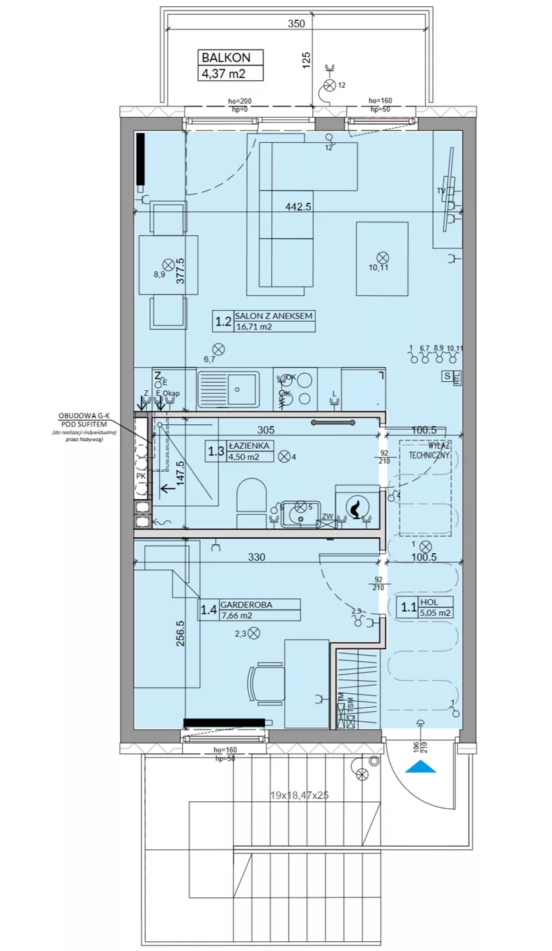 Dom 33,92 m², oferta nr 2B, Ogrody Przyjaciół 5, Warszawa, Białołęka, Szamocin, ul. Cieślewskich/Inna