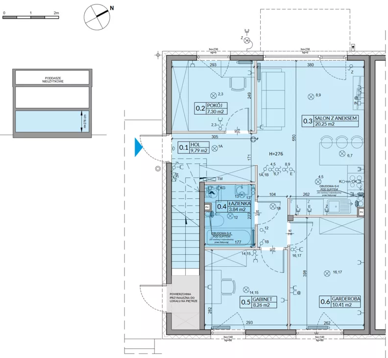 4 pokoje, mieszkanie 59,85 m², parter, oferta nr 13A, Domy na Witosa - mieszkania, Radzymin, ul. Wincentego Witosa