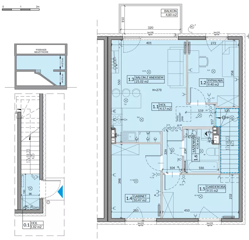 4 pokoje, mieszkanie 64,03 m², piętro 1, oferta nr 14B, Domy na Witosa - mieszkania, Radzymin, ul. Wincentego Witosa