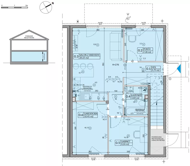 4 pokoje, mieszkanie 59,85 m², parter, oferta nr 16A, Domy na Witosa - mieszkania, Radzymin, ul. Wincentego Witosa