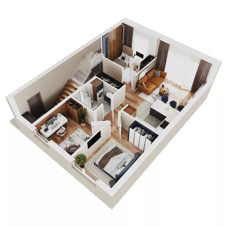 4 pokoje, mieszkanie 59,85 m², parter, oferta nr 21A, Domy na Witosa - mieszkania, Radzymin, ul. Wincentego Witosa