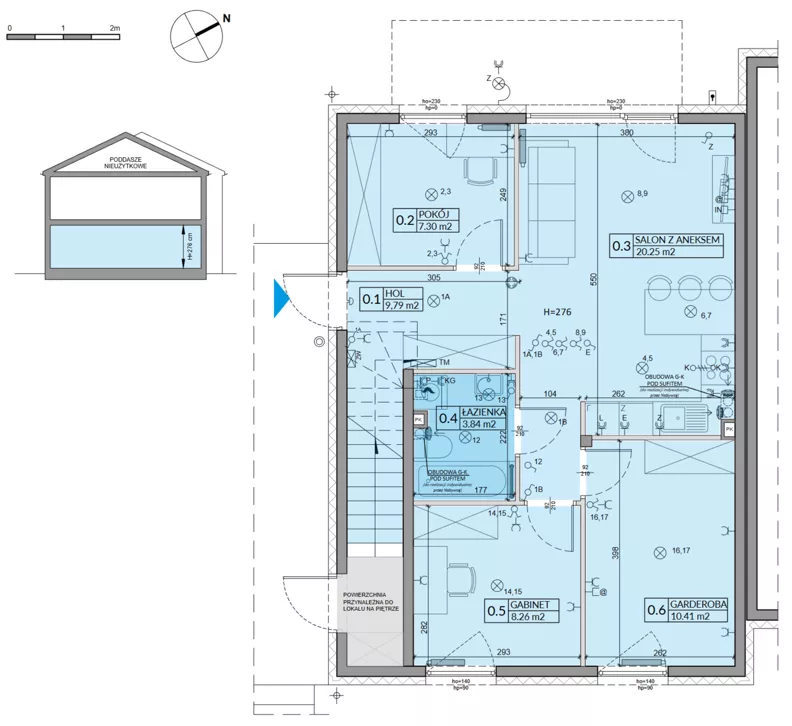 4 pokoje, mieszkanie 59,85 m², parter, oferta nr 21A, Domy na Witosa - mieszkania, Radzymin, ul. Wincentego Witosa