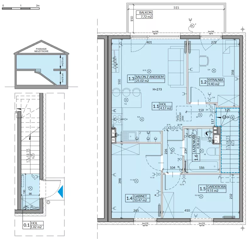 4 pokoje, mieszkanie 64,03 m², piętro 1, oferta nr 26B, Domy na Witosa - mieszkania, Radzymin, ul. Wincentego Witosa