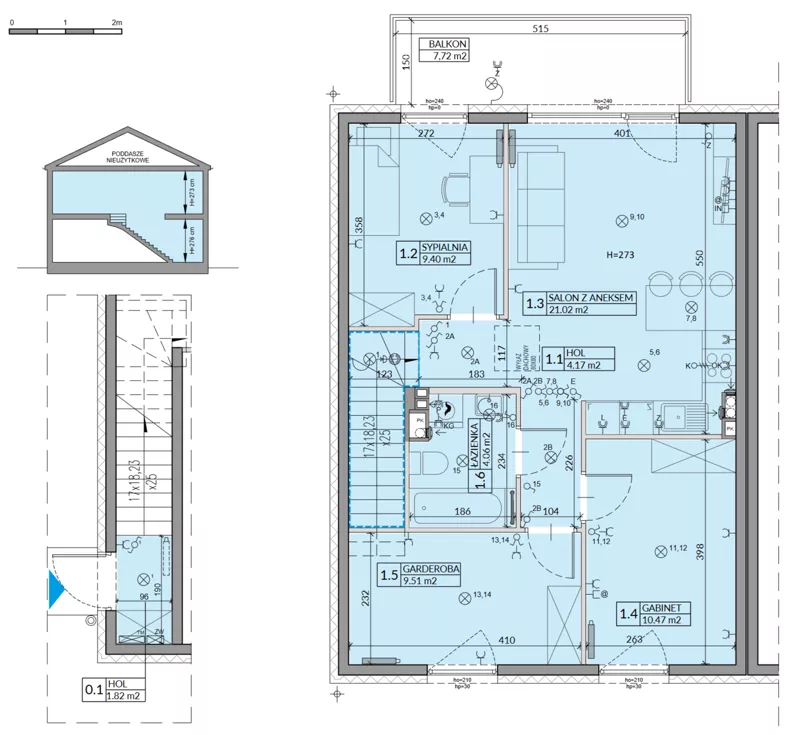 4 pokoje, mieszkanie 64,03 m², piętro 1, oferta nr 27B, Domy na Witosa - mieszkania, Radzymin, ul. Wincentego Witosa