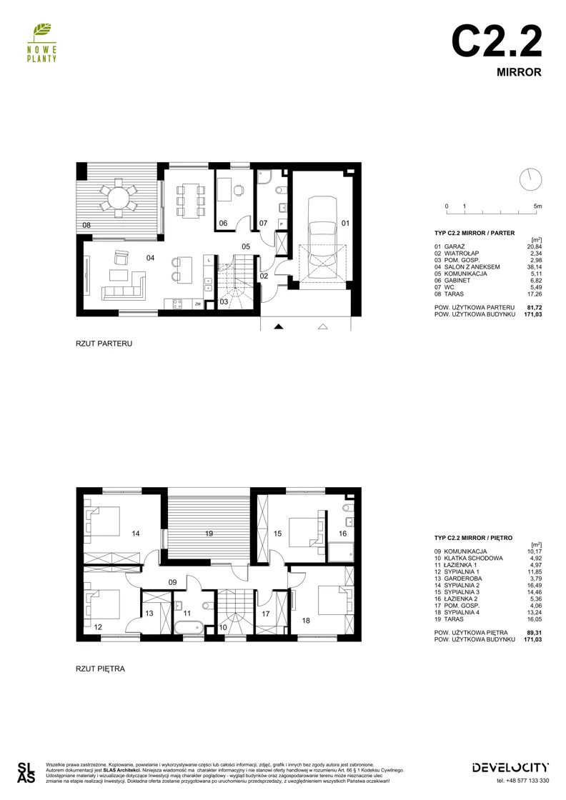Dom 171,03 m², oferta nr 01, Nowe Planty, Chorzów, Chorzów Stary, Maciejkowice, ul. Jałowcowa