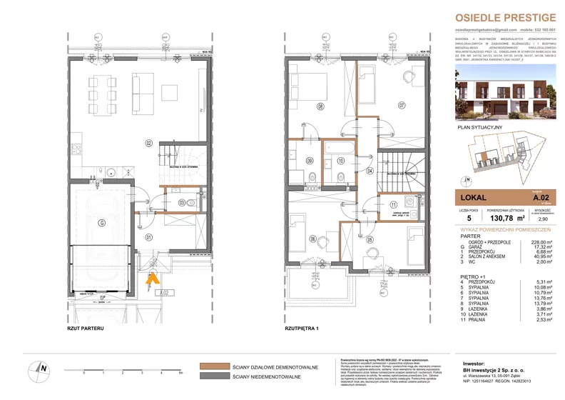 Dom 130,78 m², oferta nr A.2, Osiedle Prestige, Stare Babice, ul. Osiedlowa