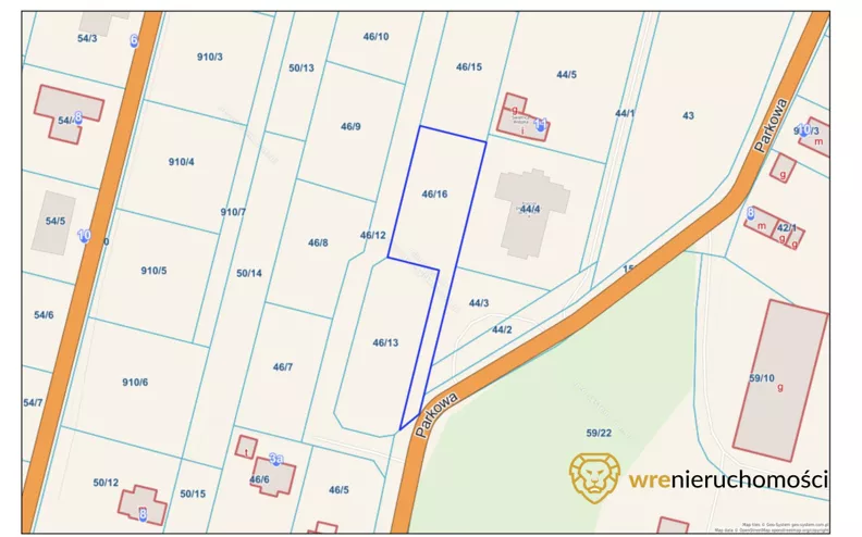 Działka 1 263,00 m², oferta nr , 518172, Pruszowice, Parkowa