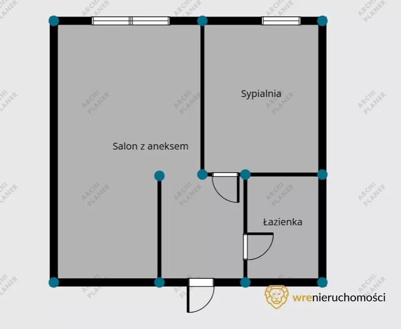 2 pokoje, mieszkanie 31,10 m², piętro 1, oferta nr , 219941, Wrocław, Stare Miasto, Orląt Lwowskich