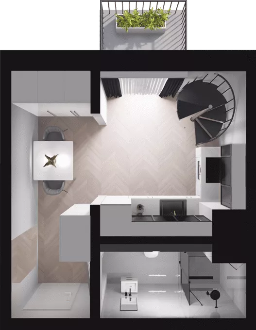 2 pokoje, mieszkanie 39,07 m², piętro 1, oferta nr C18, Dobka, Warszawa, Białołęka, Brzeziny, ul. Dobka z Oleśnicy 25