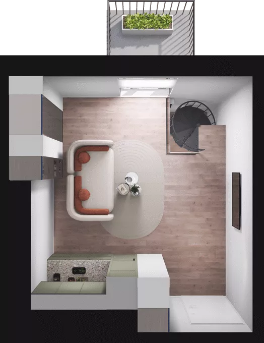 2 pokoje, mieszkanie 37,20 m², piętro 1, oferta nr C19, Dobka, Warszawa, Białołęka, Brzeziny, ul. Dobka z Oleśnicy 25