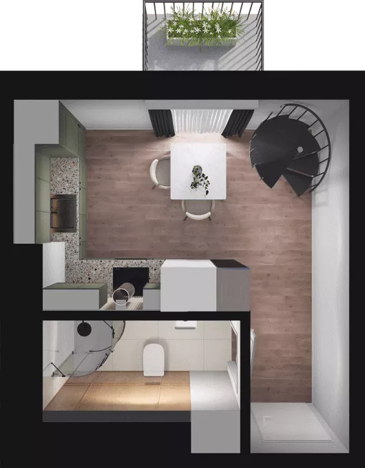 2 pokoje, mieszkanie 37,20 m², piętro 1, oferta nr C19, Dobka, Warszawa, Białołęka, Brzeziny, ul. Dobka z Oleśnicy 25