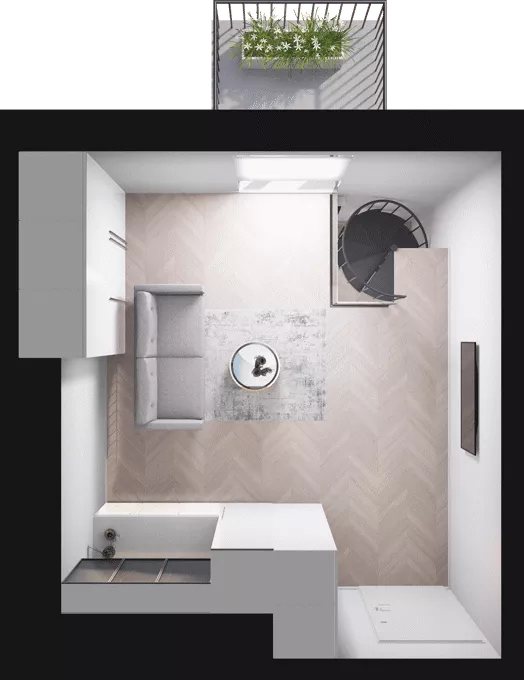 2 pokoje, mieszkanie 37,20 m², piętro 1, oferta nr C19, Dobka, Warszawa, Białołęka, Brzeziny, ul. Dobka z Oleśnicy 25
